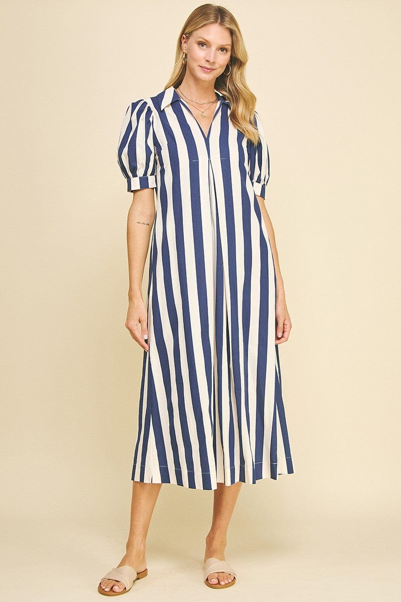 Pinch Dress Elsie Stripe Dress