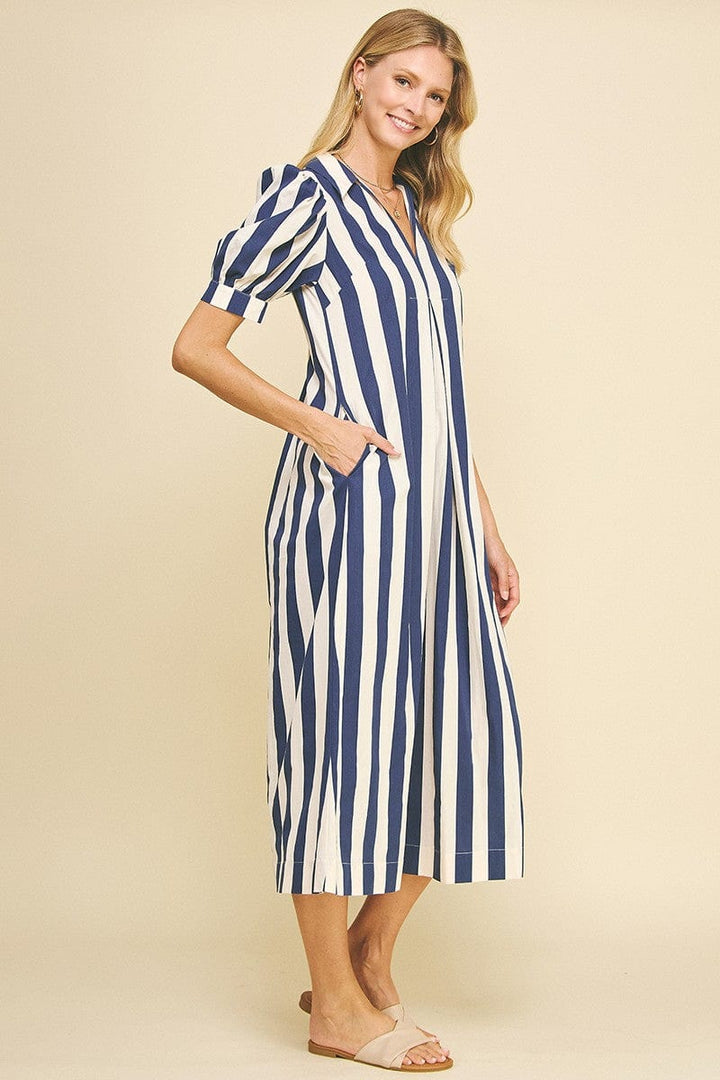 Pinch Dress Elsie Stripe Dress