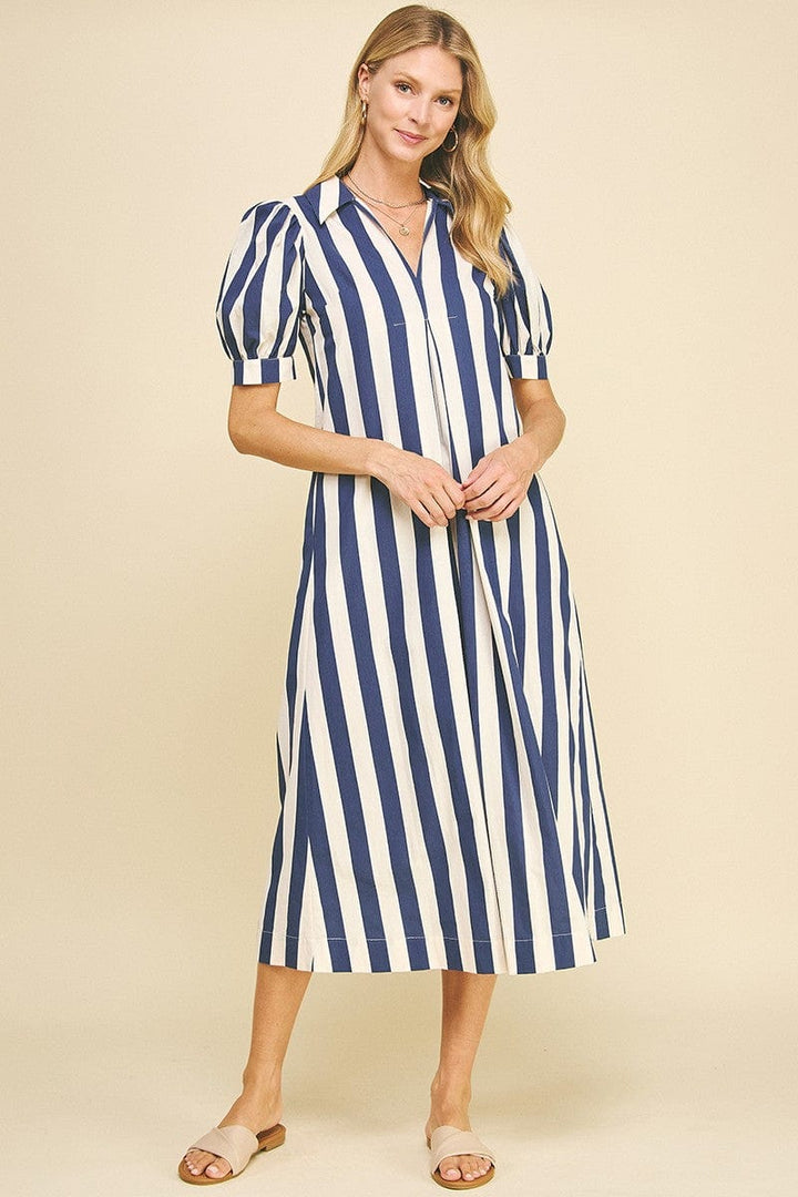 Pinch Dress Elsie Stripe Dress