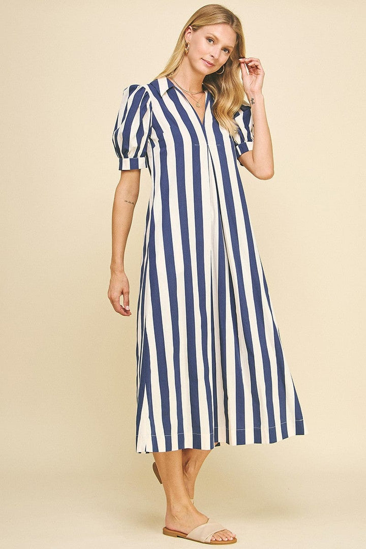 Pinch Dress Elsie Stripe Dress