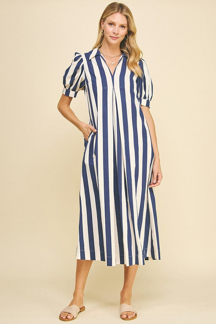 Pinch Dress Elsie Stripe Dress