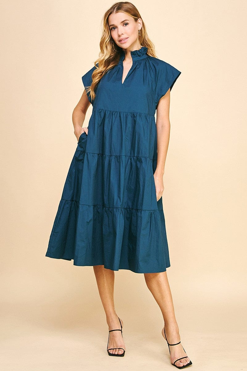 Pinch Dress Forest / S Wrenley Tunic Dress