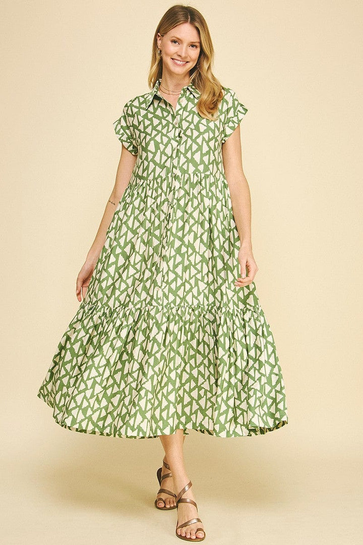 Pinch Dress Green / S Lillian Maxi Dress