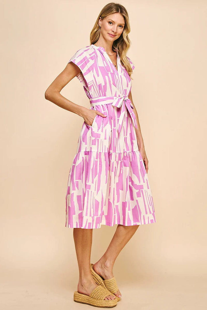 Pinch Dress Juliette Tiered Midi Dress