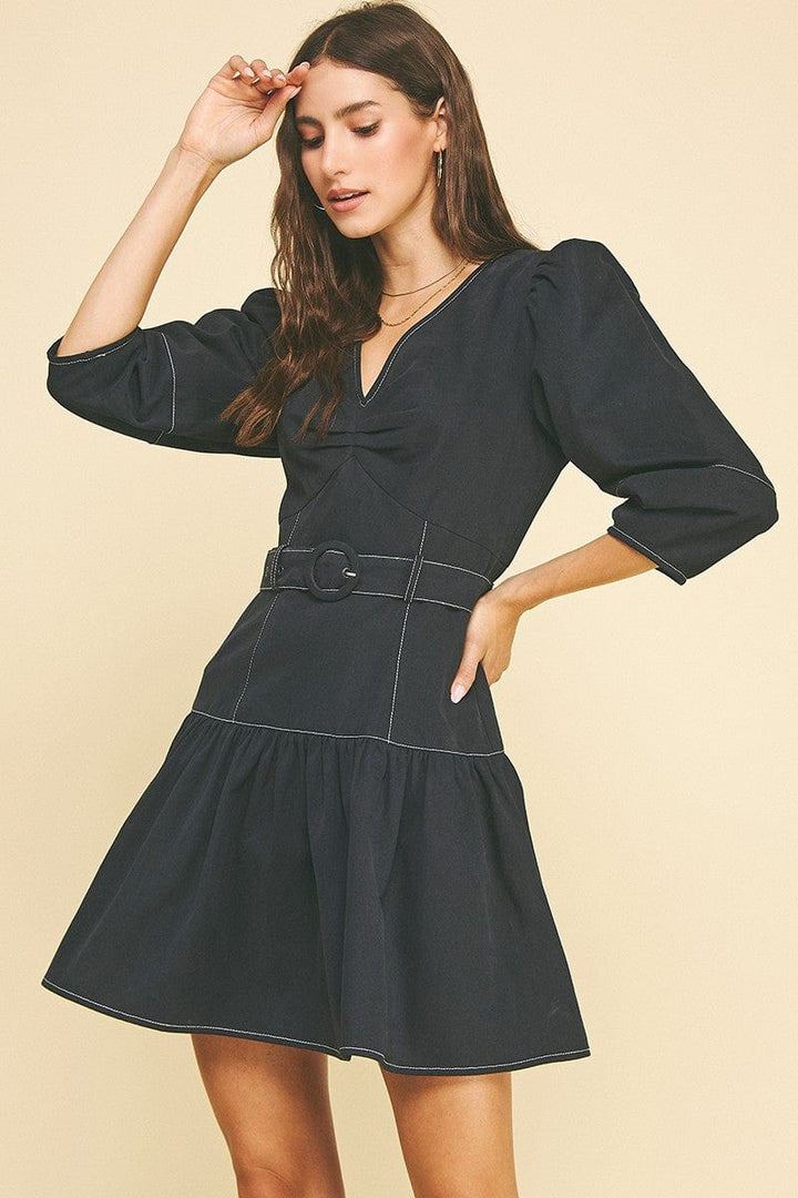 Pinch Dress Kylie Puffed Sleeve Mini Dress