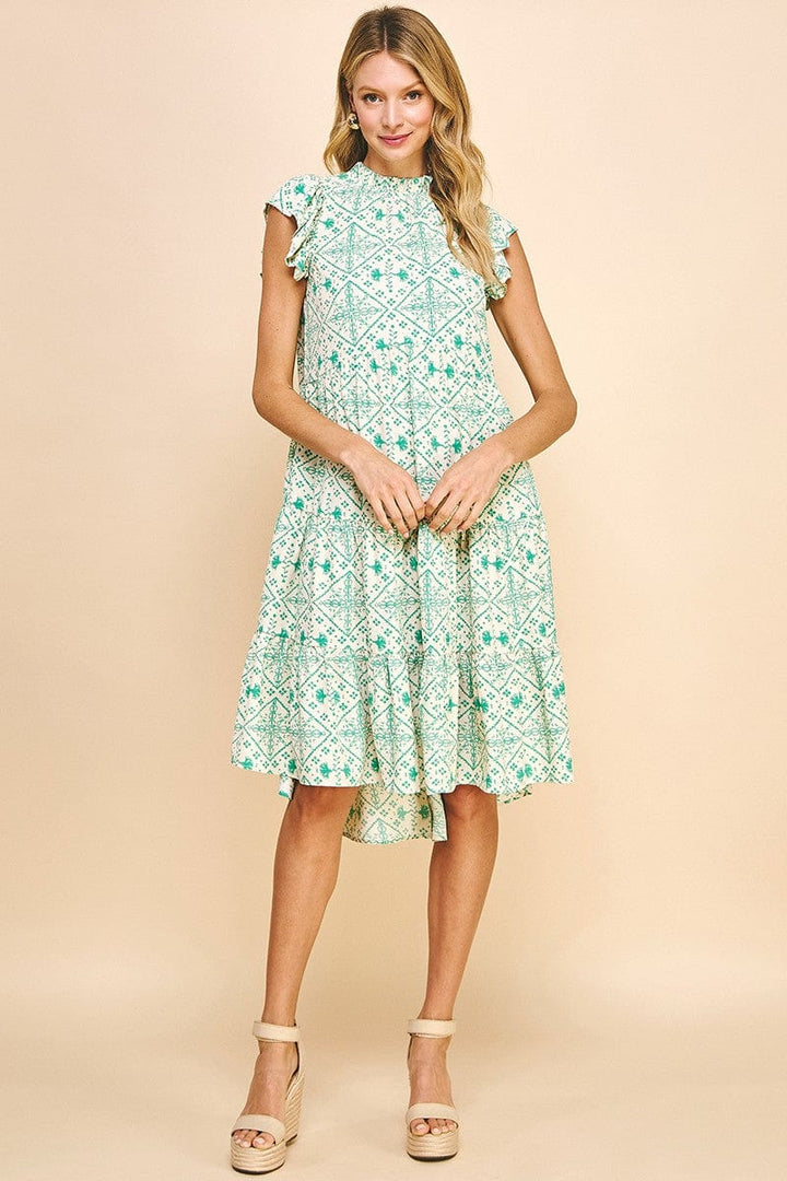 Pinch Dress Sutton Tiered Midi Dress