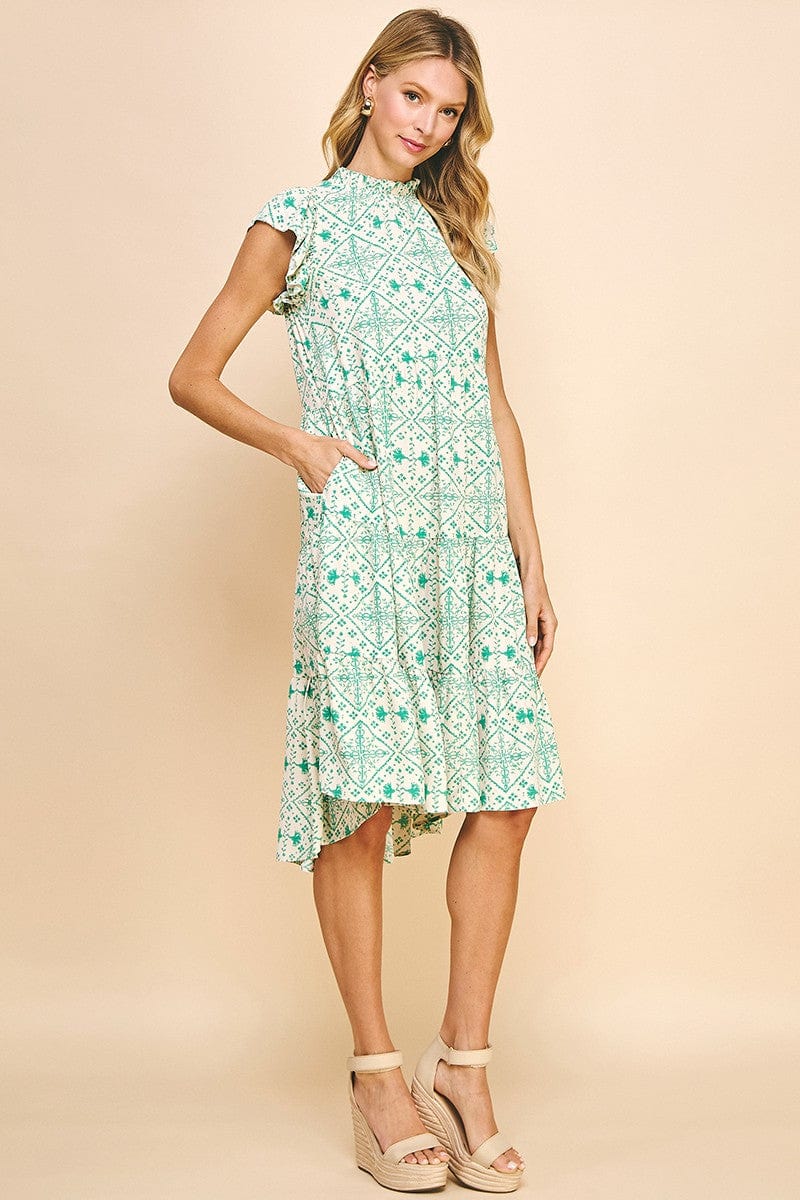 Pinch Dress Sutton Tiered Midi Dress