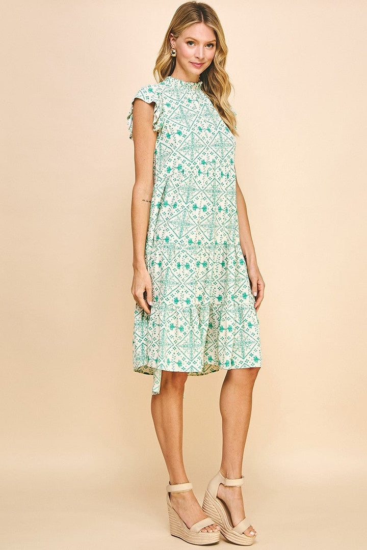 Pinch Dress Sutton Tiered Midi Dress