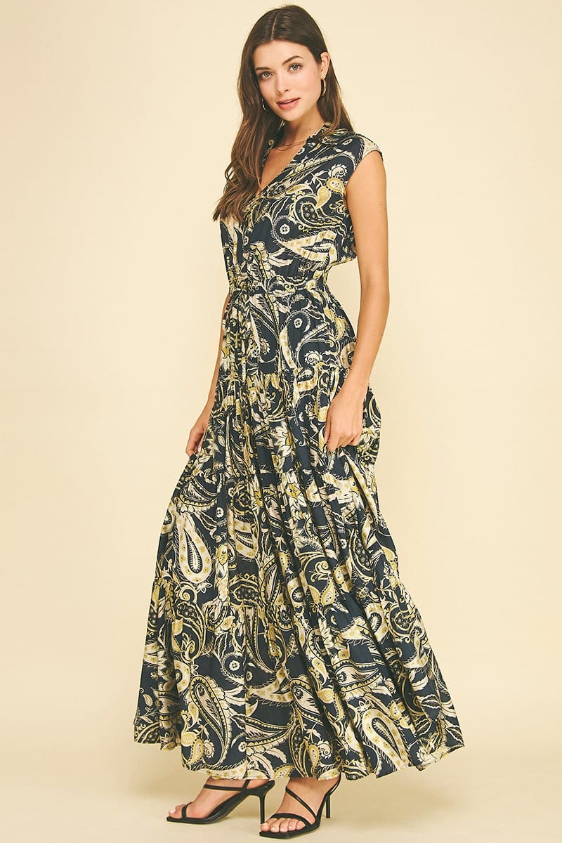 Pinch Maxi Dress Talia Paisley Maxi Dress