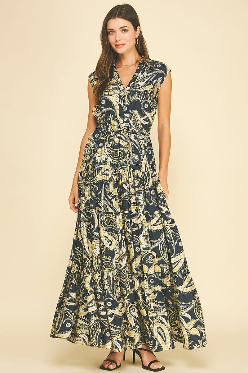 Pinch Maxi Dress Talia Paisley Maxi Dress