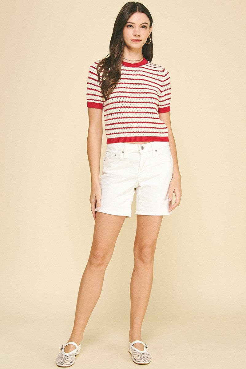 Pinch Top Layla Striped Top