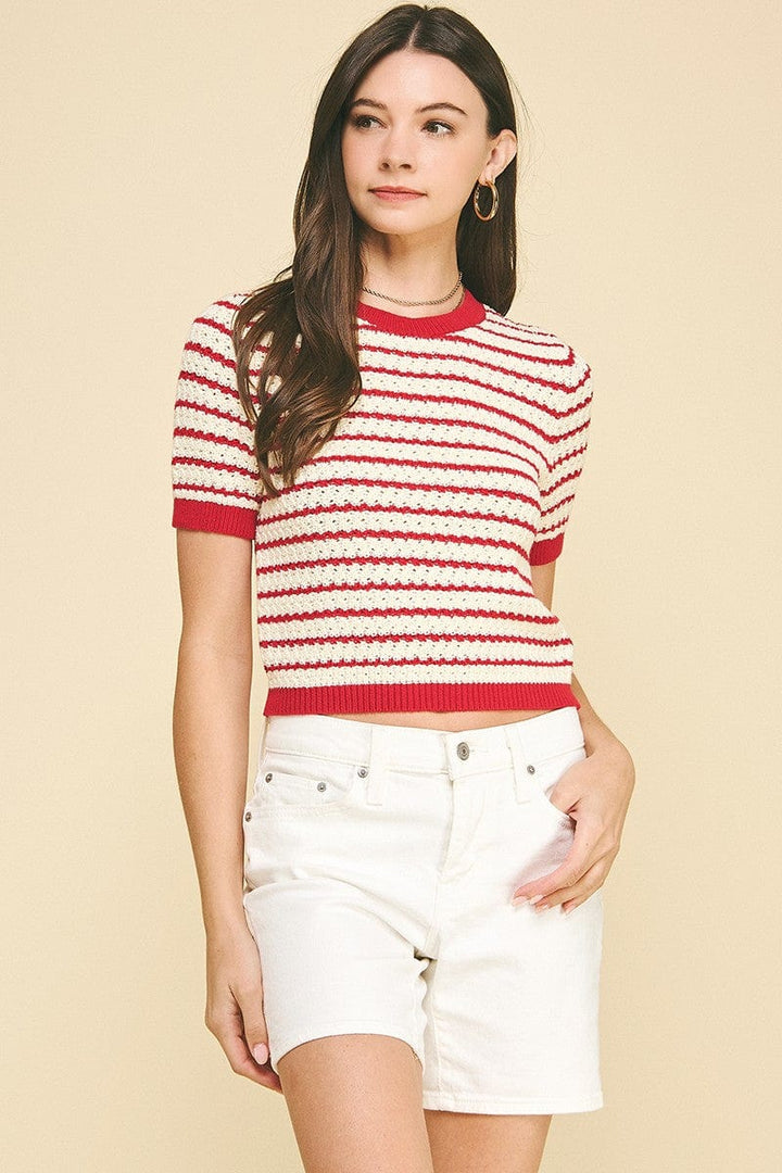 Pinch Top Layla Striped Top