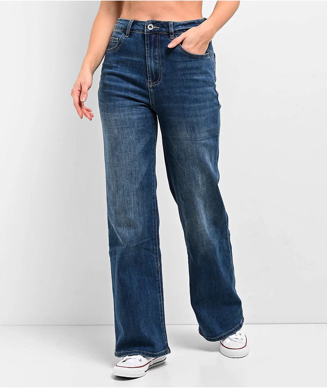 Q2 Denim Blue Wash / XS Q2 Straight Leg Denim