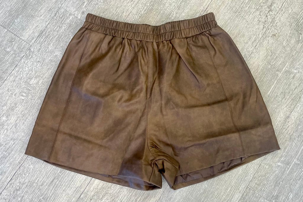 Q2 Shorts Eliza Fauz Leather Shorts