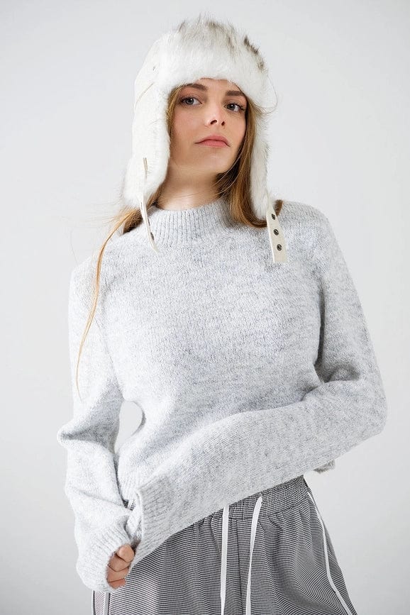 Q2 Sweater Eloise Open Back Sweater