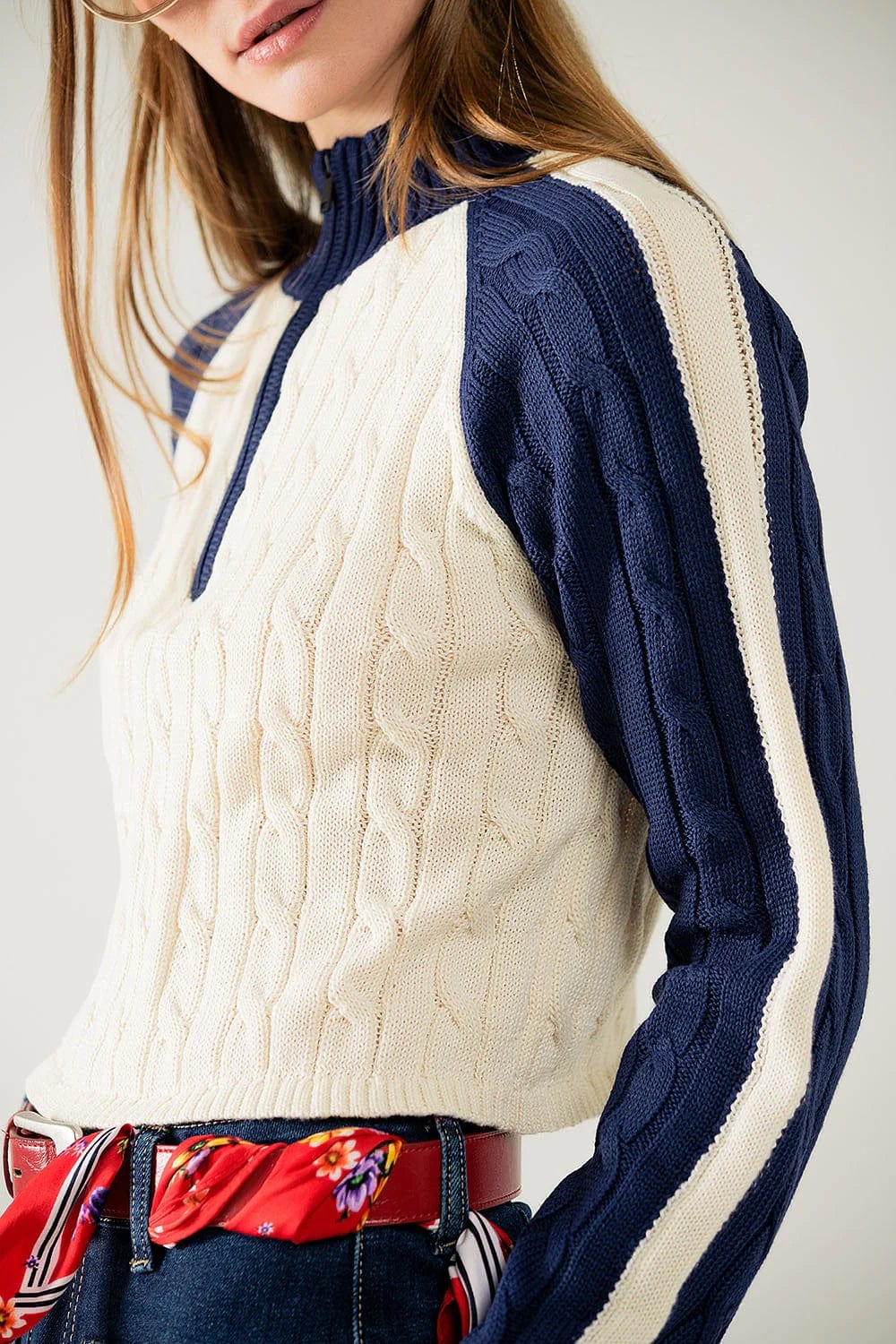 Q2 Sweater Millie Cropped Sweater