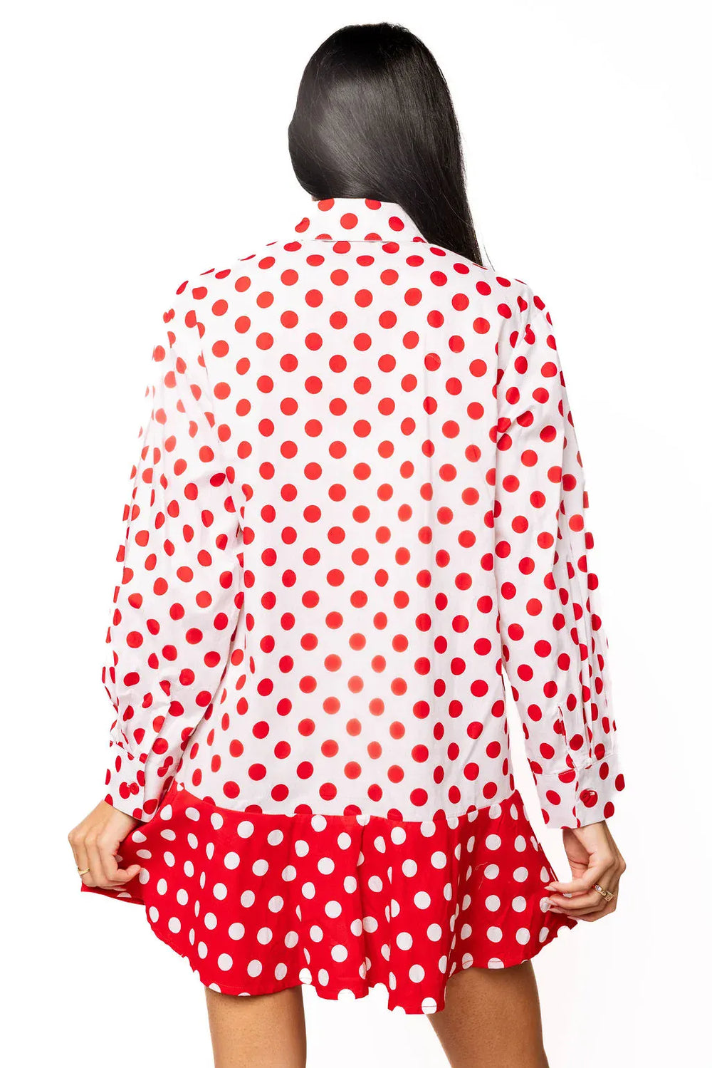 Queen of Sparkles Mini Dress Polka Dot Metallic Nutcracker Mini Dress