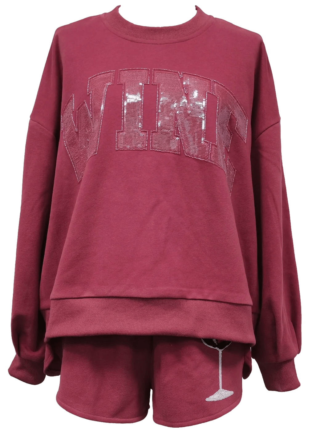 Queen of Sparkles Sweatshirt Maroon / XS Wine Sweatshirt