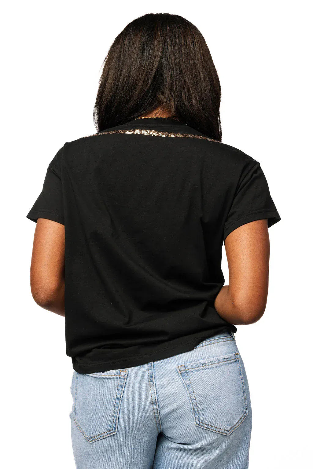 Queen of Sparkles Tee Multi Turquoise Necklace Tee