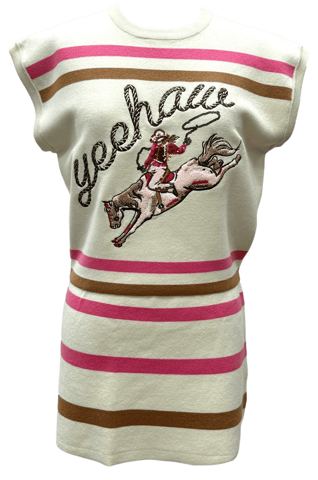 Queen of Sparkles Top Yeehaw Cowgirl Knit Top