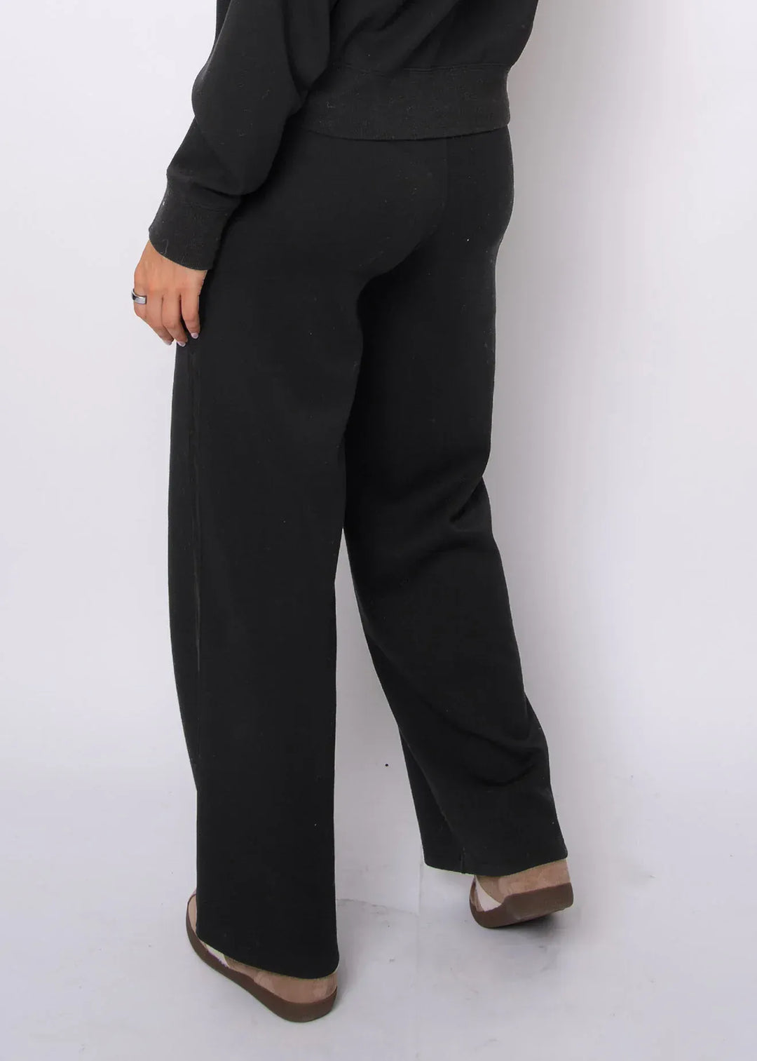 RD Style Pants Erika Soft Knit Satin Trim Drawstring Pant