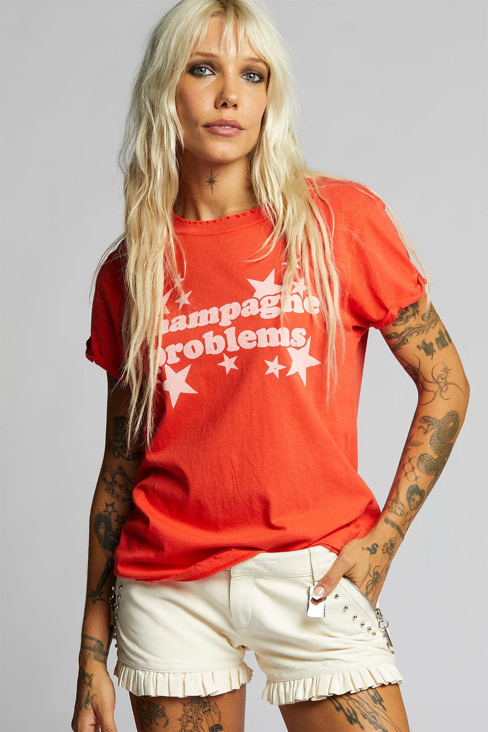 Recycled Karma Graphic Tee Champagne Problems Tee