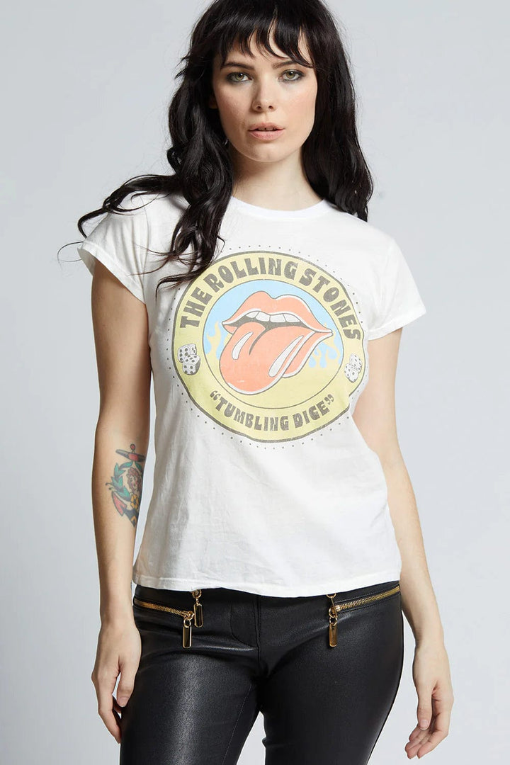 Recycled Karma Graphic Tee The Rolling Stones 1972 Party Baby Tee