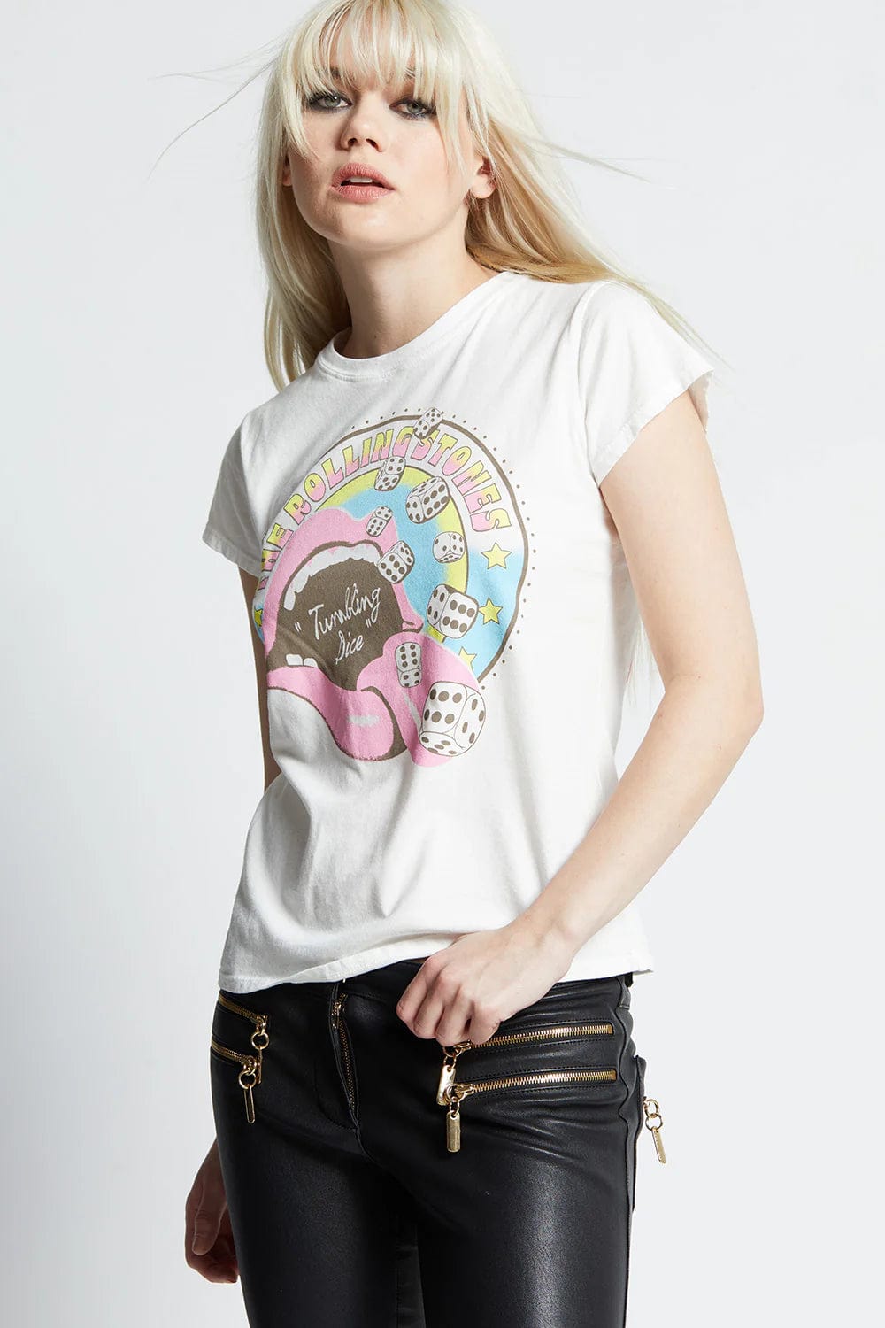 Recycled Karma Graphic Tee The Rolling Stones 1972 Tour Baby Tee