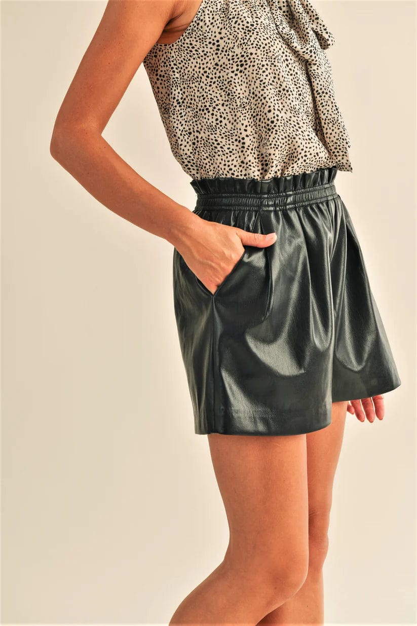 Reset By Jane Shorts Zaria Leather Shorts