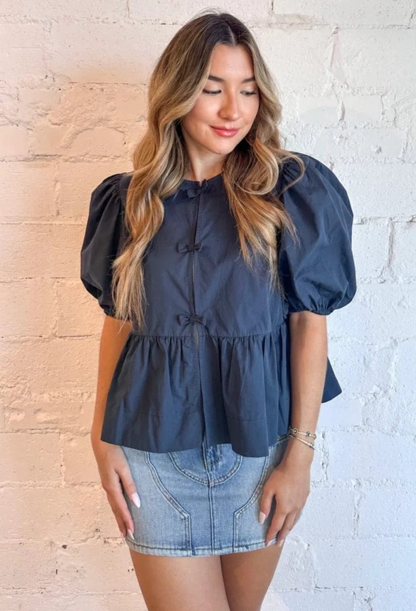 Reset By Jane Top Navy / S Polly Top