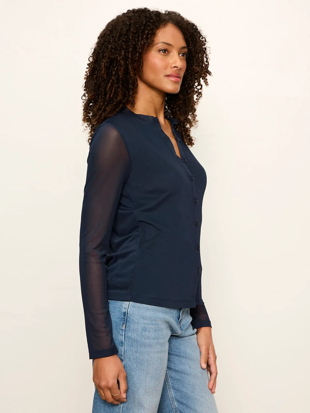 Sanctuary Cardigan Mesh Long Sleeve Cardigan