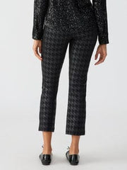 Sanctuary Carnaby Kick Crop Semi High Rise Legging Exploded Houndstooth