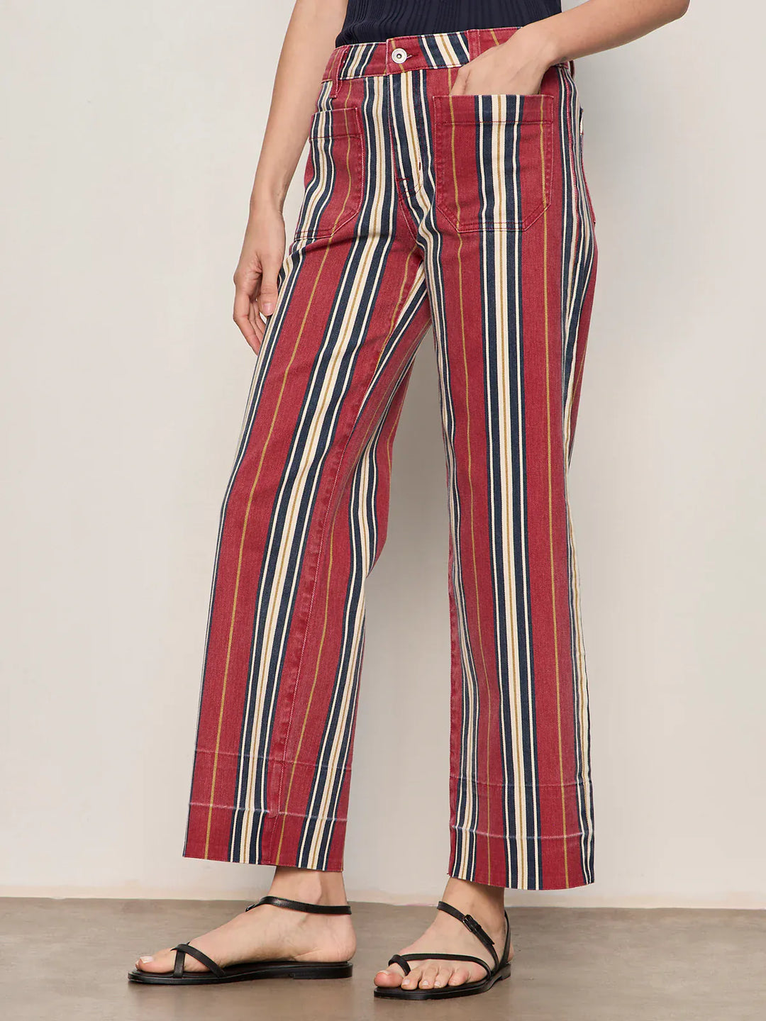 Sanctuary Denim Mariner Wide Leg Ankle Crop Jean