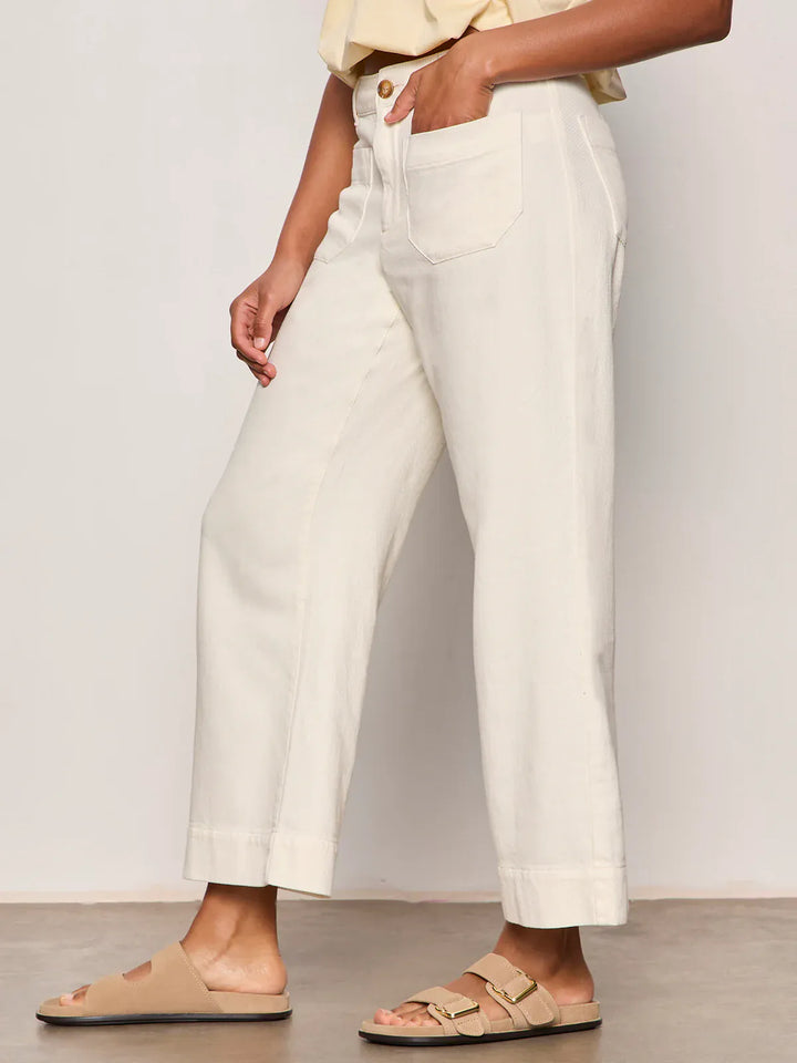 Sanctuary Denim Soft Marine Wide Leg Crop Denim
