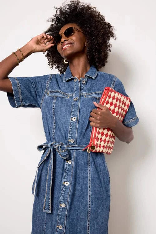 denim midi dresses Womens Mint Velvet Blue Shirt Dress US 2 a functional front bodice Belle Midi Dress Indigo Denim