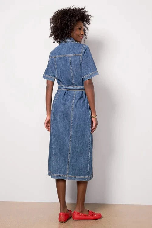 Alma Denim Midi Dress