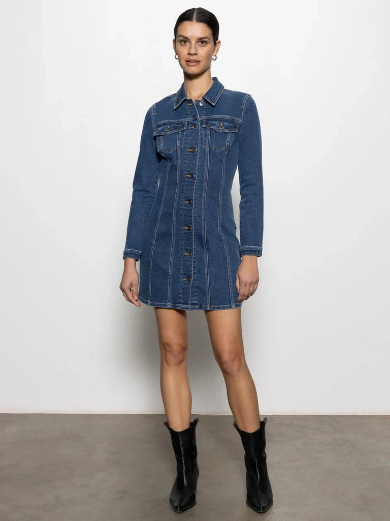 poppy denim dress Poppy Dress in Denim Chambray XL