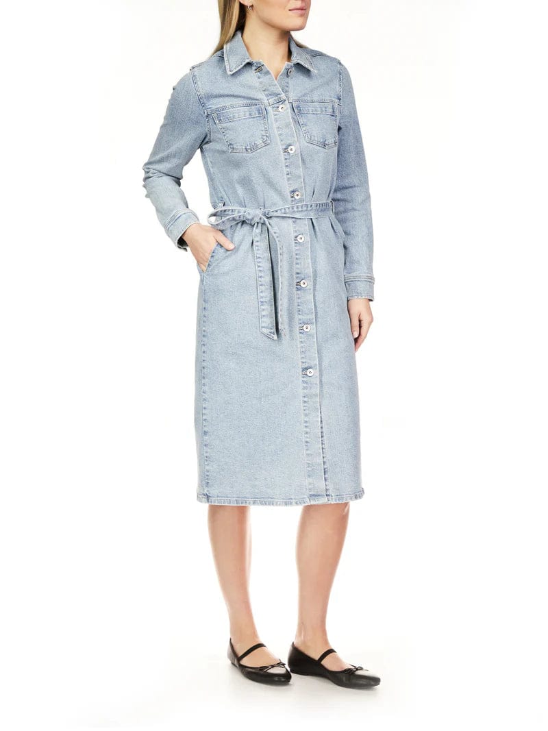 Sanctuary Dress Wrapped Up Denim Dress