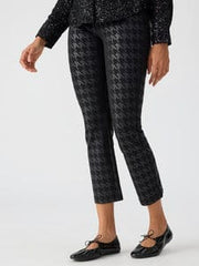 Sanctuary Exploded Houndstooth / XS Carnaby Kick Crop Semi High Rise Legging Exploded Houndstooth