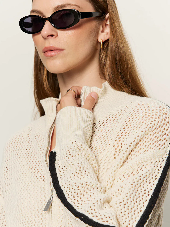 Sanctuary Jacket Open Stitch Track Jacket