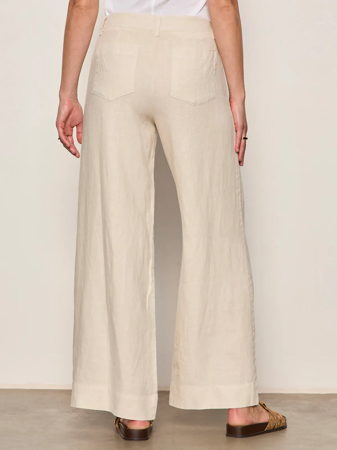 Sanctuary Linen Pants Linen Marine Wide Leg Jean