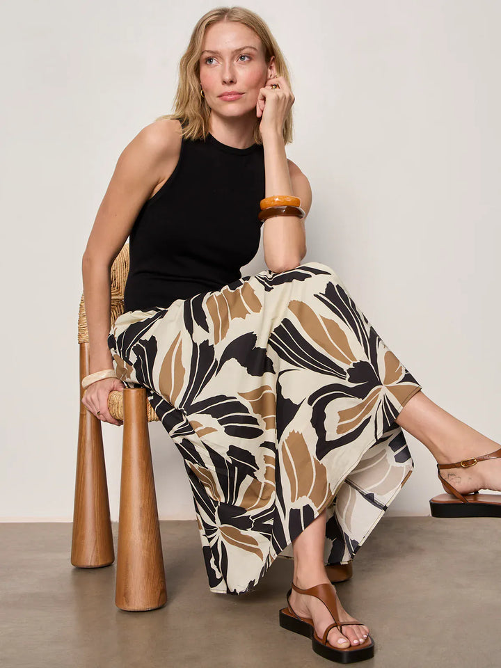 Sanctuary Midi Dress Lotus w/ Black / XS Sandbar Mix Media Midi Dress