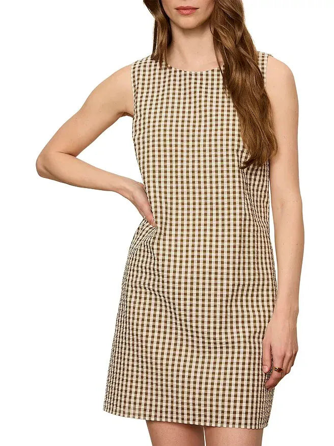 Sanctuary Mini Dress Timber / Collagen Gingham / XS Way to be Gingham Shift Dress