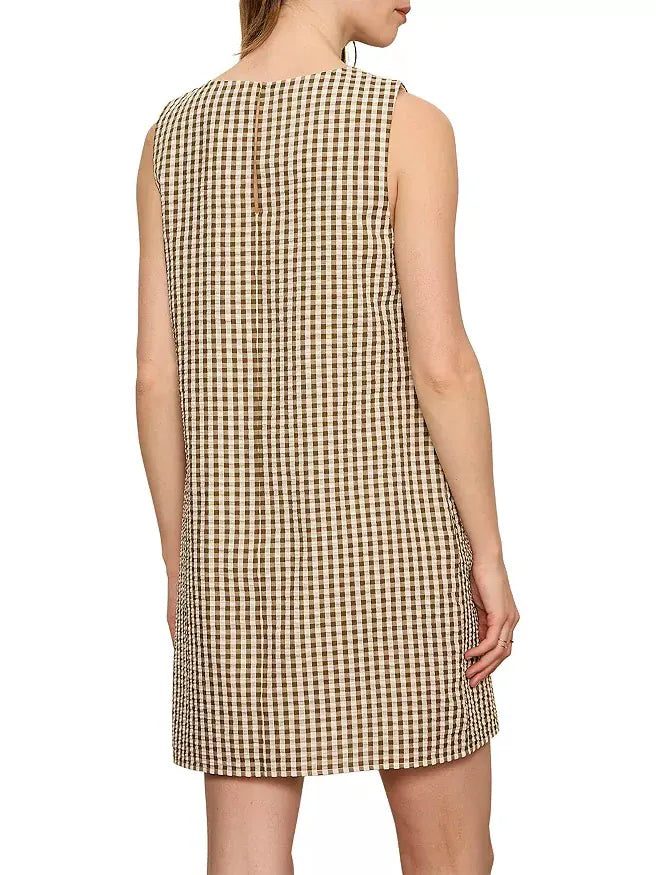 Sanctuary Mini Dress Way to be Gingham Shift Dress