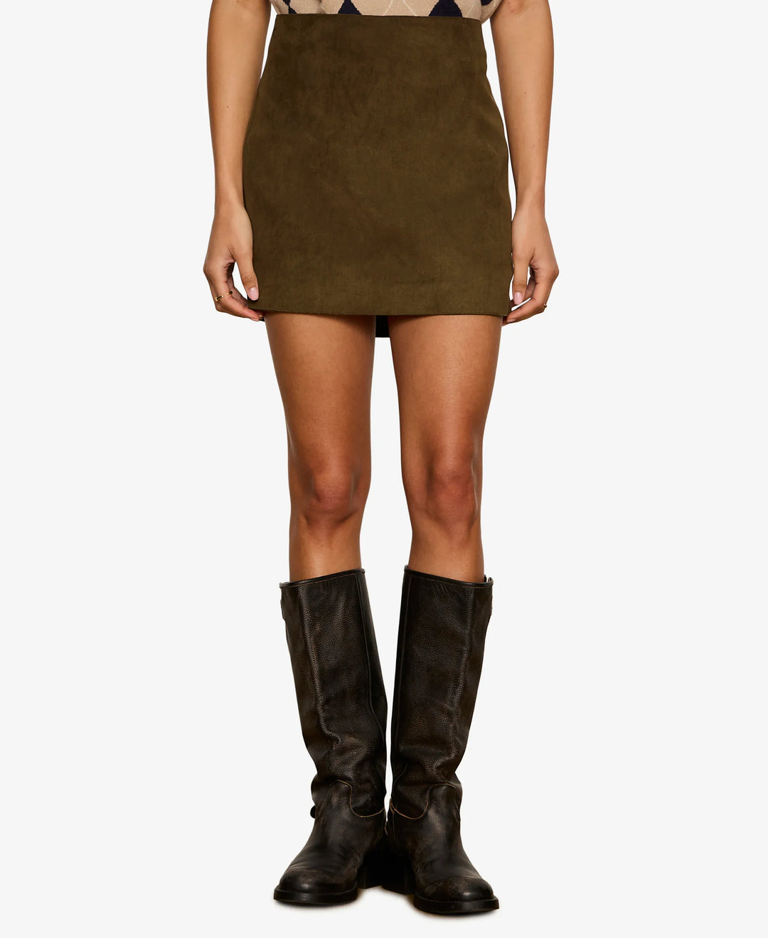 Sanctuary Mini Skirt Light Kalamata / 2 All In Suede Mini Skirt