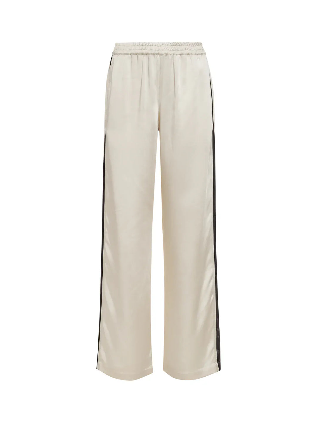 Sanctuary Angel Satin Track Pants in soft satin fabric, featuring a relaxed fit and stylish design for casual wear.