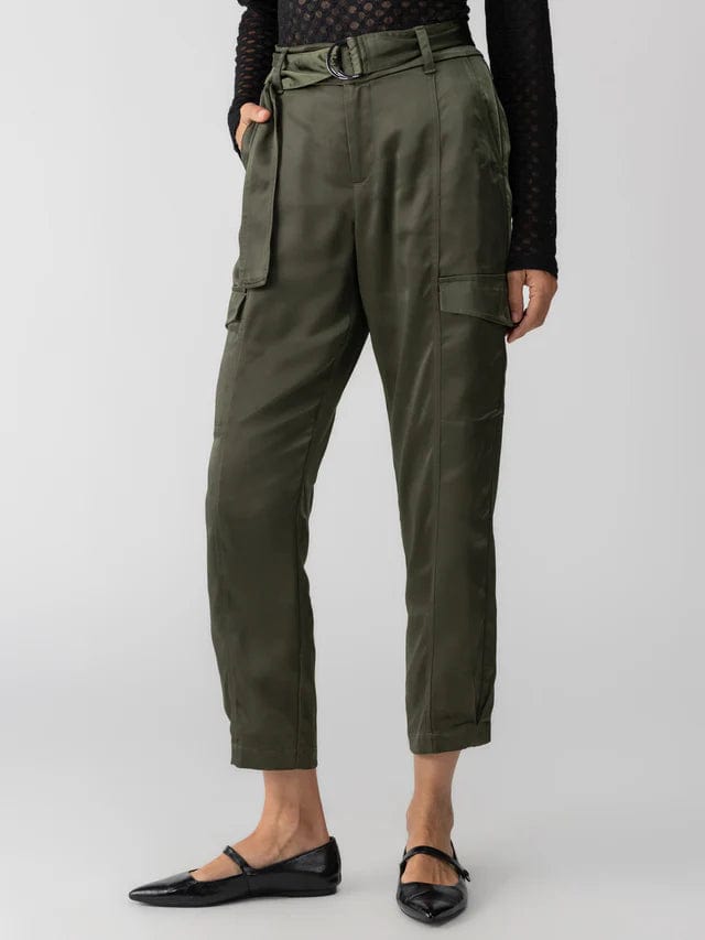 Sanctuary Pants Dark Olive / 25 Classy Cargo Standard Rise Trouser