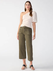 Sanctuary Pants The Marine Standard Rise Crop Trouser Pant