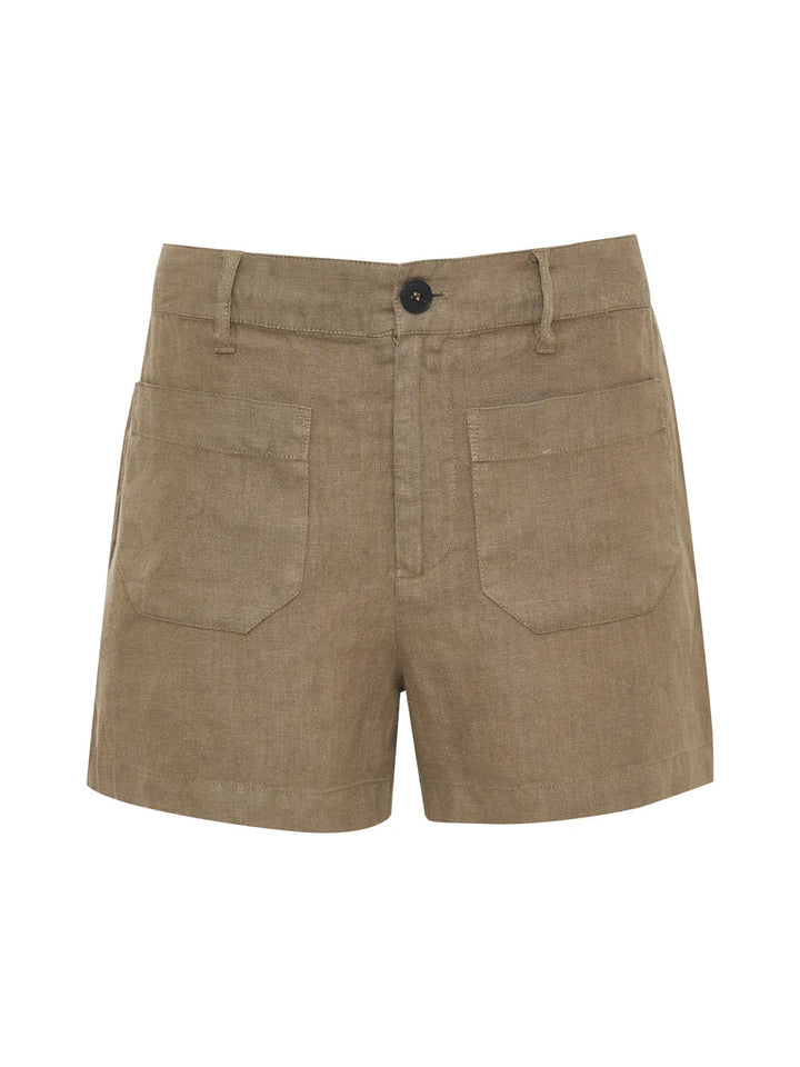 Sanctuary Shorts Linen Marine Short