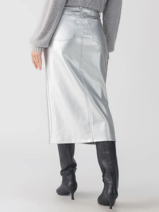 Sanctuary Skirt Leather Like Midi Skirt